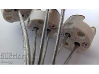 Priză ceramică G9 - set 4 buc. cu cabluri