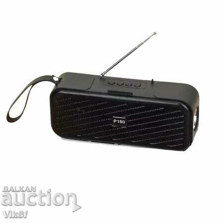 Wireless speaker, P 180, solar panel 5W, with price 31.50 BGN | € 16.11 Wireless speaker, P 180, solar panel 5W, with price 31.50 BGN | € 16.11