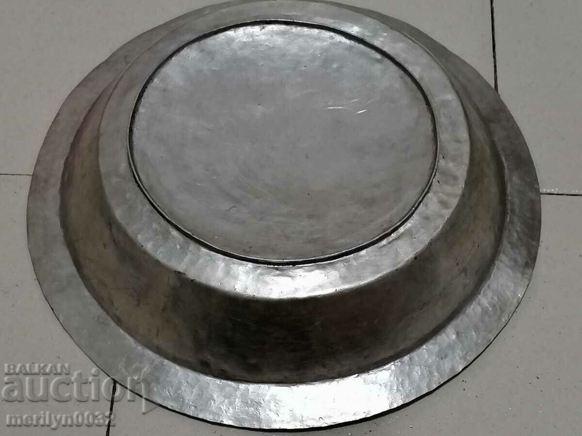 Old copper sahan, baker, bowl, plate, tass with price 44.00 BGN | € 22.50 Old copper sahan, baker, bowl, plate, tass with price 44.00 BGN | € 22.50