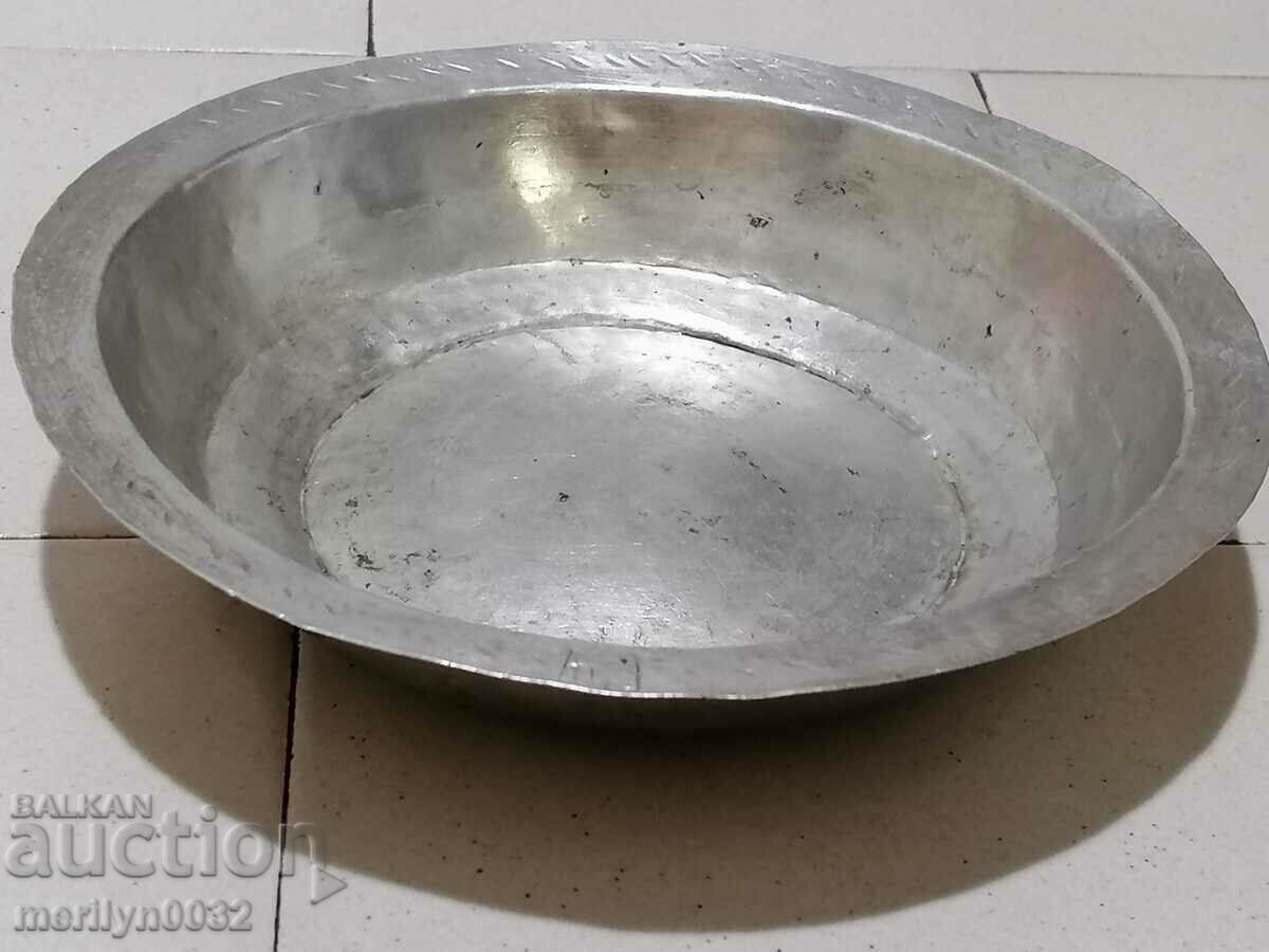 Old copper sahan, baker, bowl, plate, tass - 5