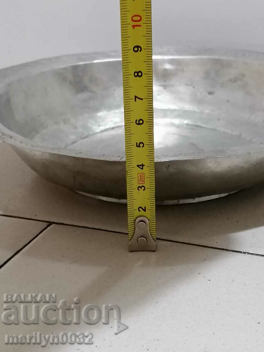 Old copper sahan, baker, bowl, plate, tass - 7