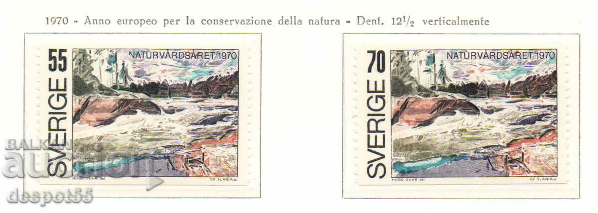 1970. Sweden. European Year for Nature Conservation.