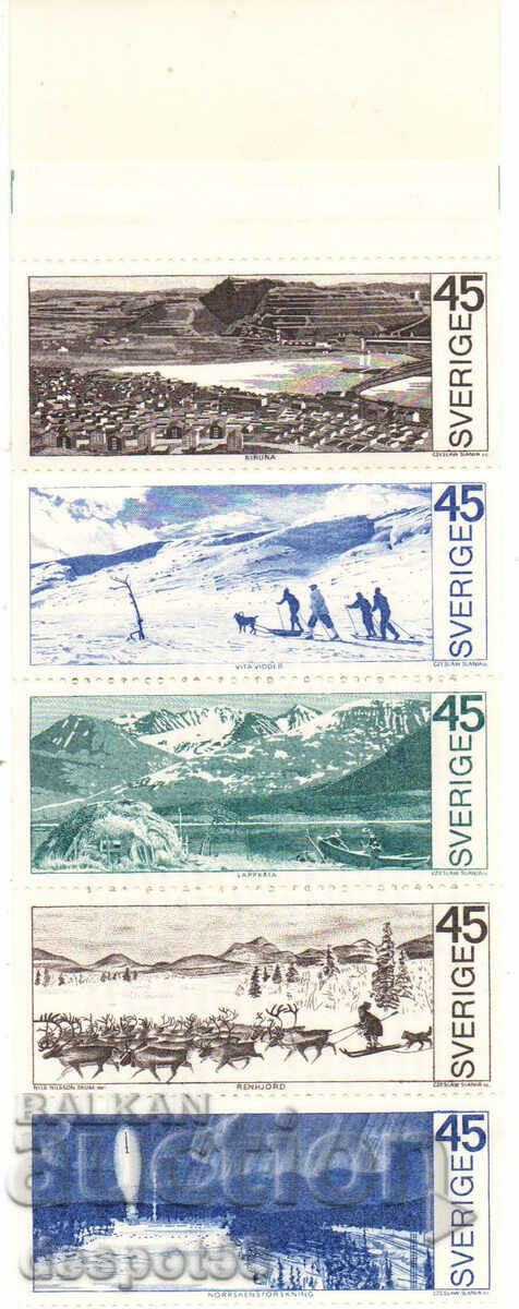 1970. Sweden. The Arctic Circle. Carnet.