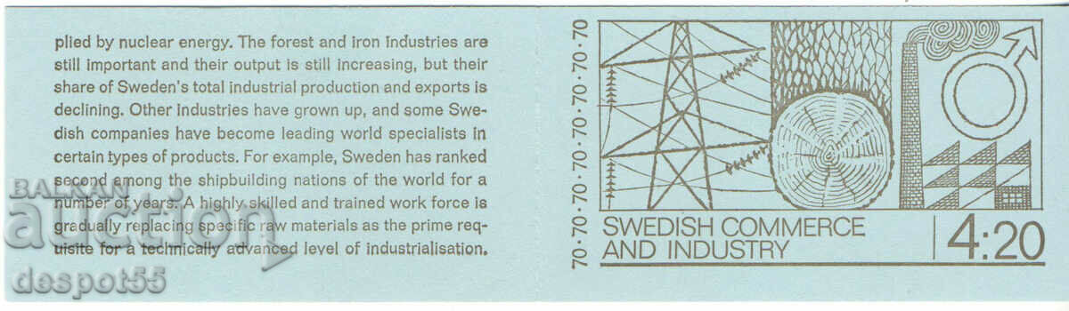 1970. Sweden. Swedish industrial life. Carnet. with price 9.50 BGN | € 4.86 1970. Sweden. Swedish industrial life. Carnet. with price 9.50 BGN | € 4.86