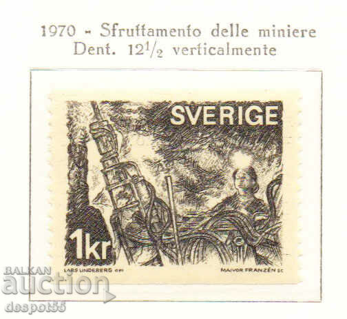 1970. Suedia. Minerit.