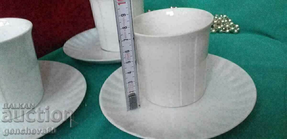 Căni de cafea lungi/etichetă din porțelan - 5