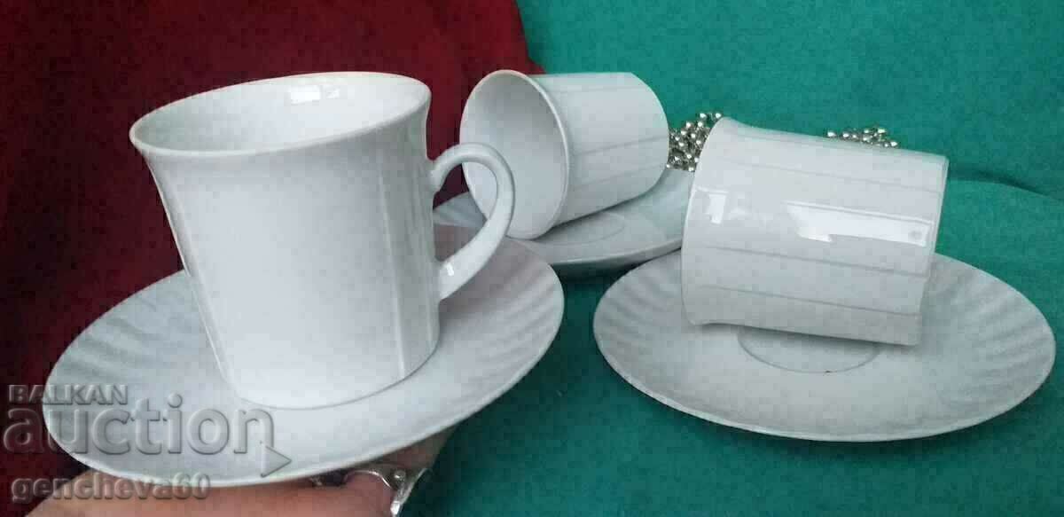 Căni de cafea lungi/etichetă din porțelan - 6