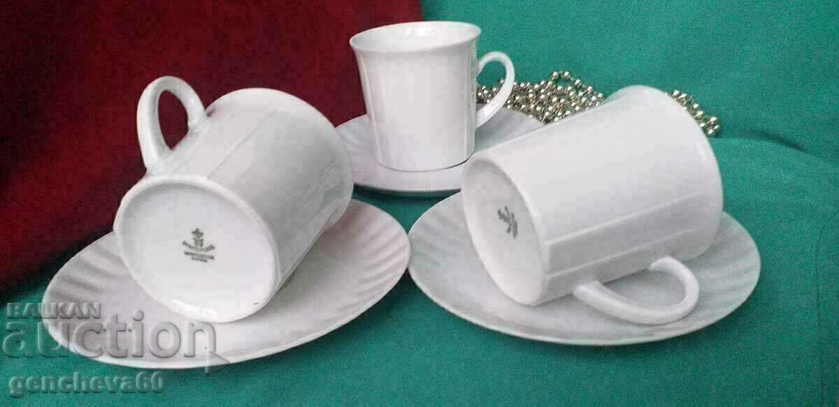 Porcelain long coffee mugs/label