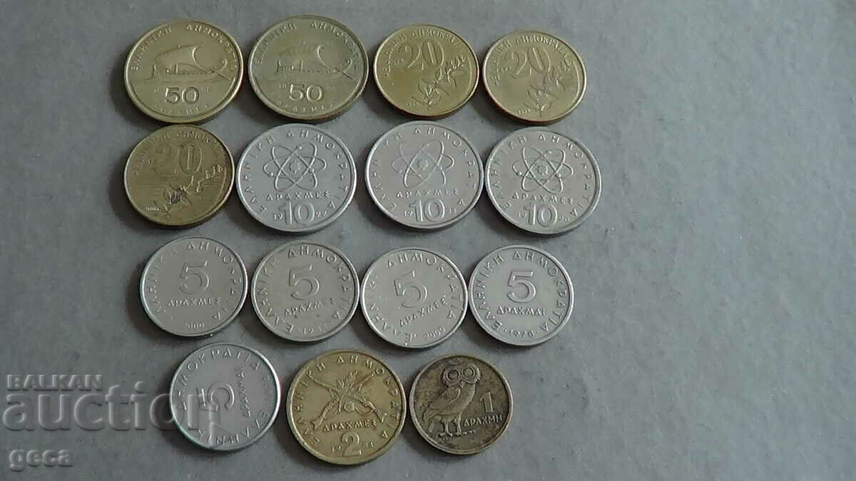 Delivery of Lot of coins Greece 15 pieces Delivery of Lot of coins Greece 15 pieces