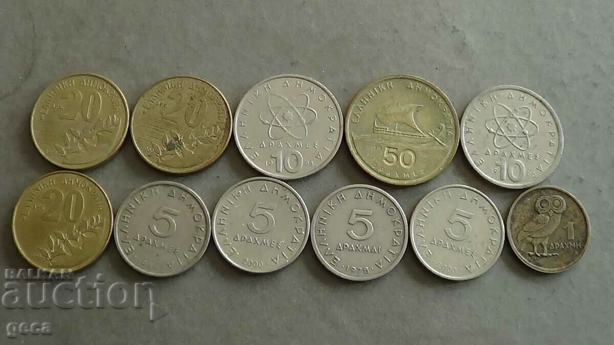 Лот монети Гърция 15 броя - 5