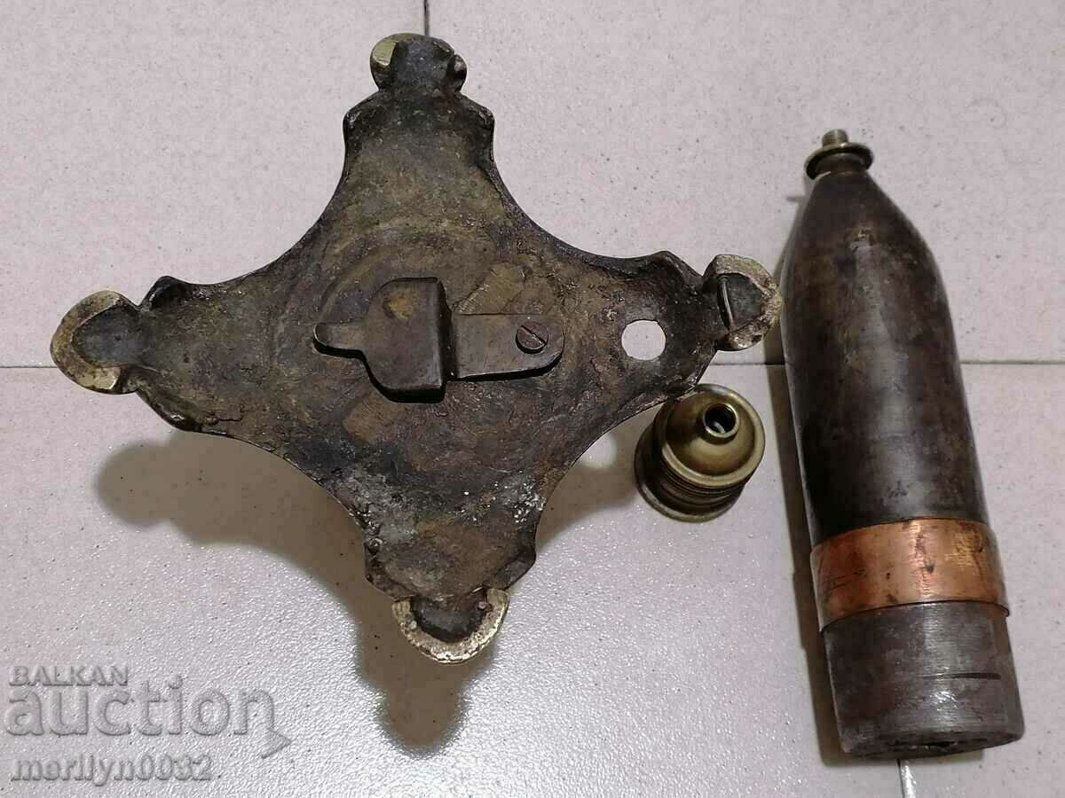 A lamp made from a Russian shell WW1 soldier's craft - 7