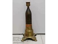 Лампа направена от руски снаряд WW1 войнишко творчество