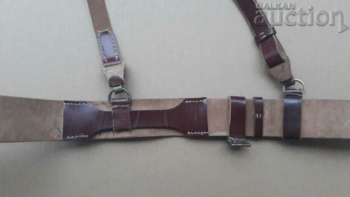 red officer's belt with protube WW2 WWII - 6 red officer's belt with protube WW2 WWII - 6