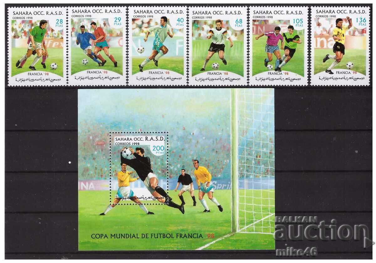 SAHARA DE VEST 1998 Cupa Mondială FRANTĂ seria 98 și bl.