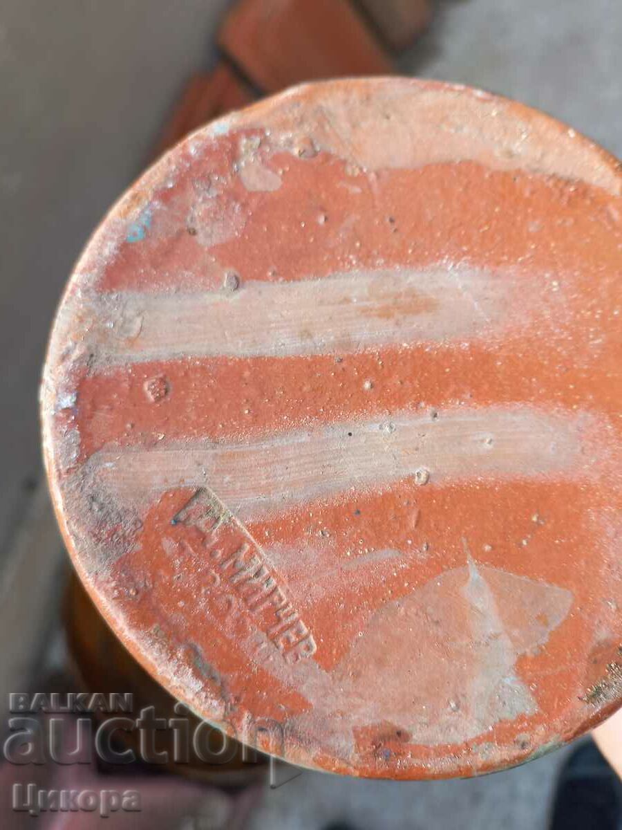 OLD PAINTED POTTERY KANA SEAL - 5 OLD PAINTED POTTERY KANA SEAL - 5