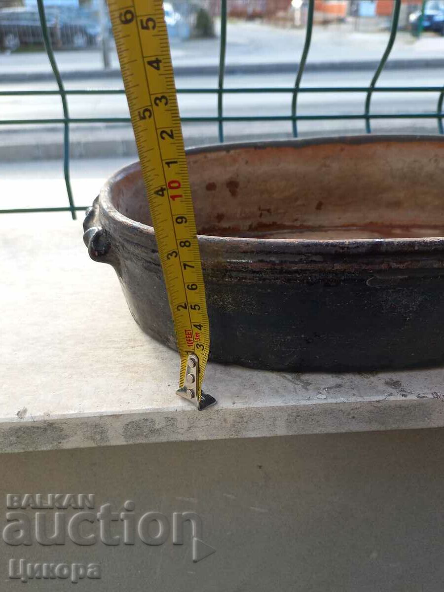 OLD PAINTED POTTERY TRAY CUTTER STAMP with price 80.00 BGN | € 40.90