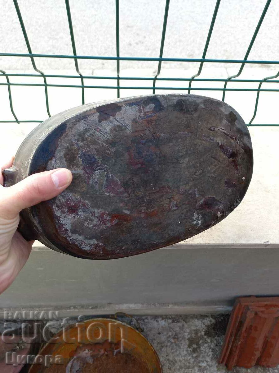 OLD PAINTED POTTERY TRAY CUTTER STAMP - 5