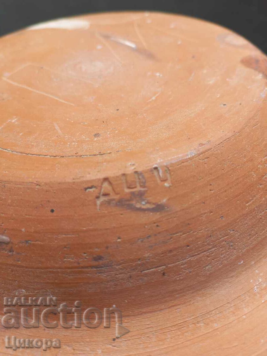 OLD PAINTED POTTERY PLATE SEAL - 5 OLD PAINTED POTTERY PLATE SEAL - 5