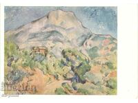 Old postcard - Art - Paul Cézanne, Mount Victoria