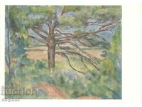 Old postcard - Art - Paul Cézanne, The Big Pine