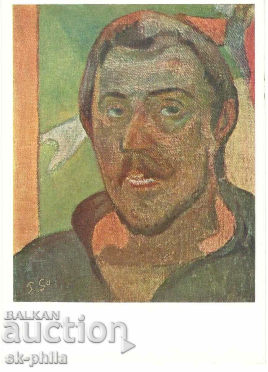 Παλιά καρτ ποστάλ - Τέχνη - Paul Gauguin, Αυτοπροσωπογραφία