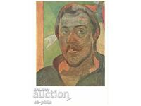 Old postcard - Art - Paul Gauguin, Self-portrait