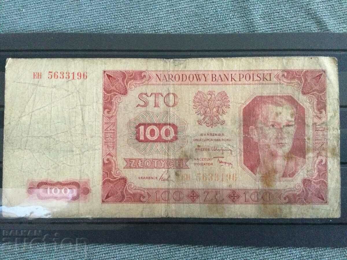 Poland 100 zloty 1948