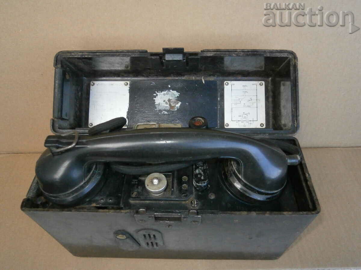 вермахт WW2 WWII  полеви телефон 1942 Wehrmacht