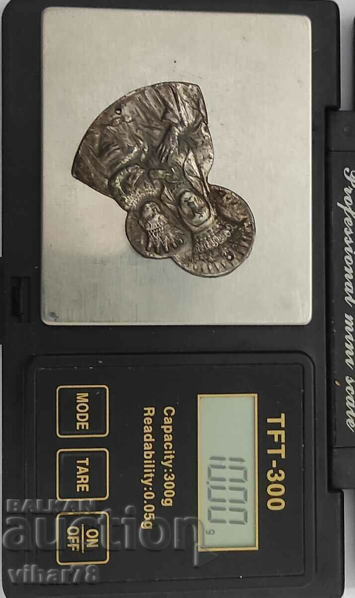 Auction  silver plaque