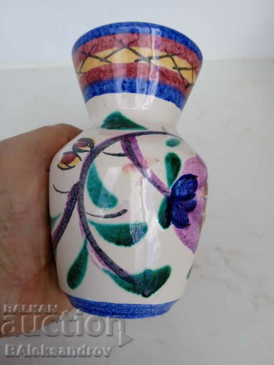 Auction German ceramic vase, marked Auction German ceramic vase, marked