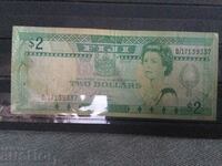 Fiji 2 $ 1988 Elizabeth