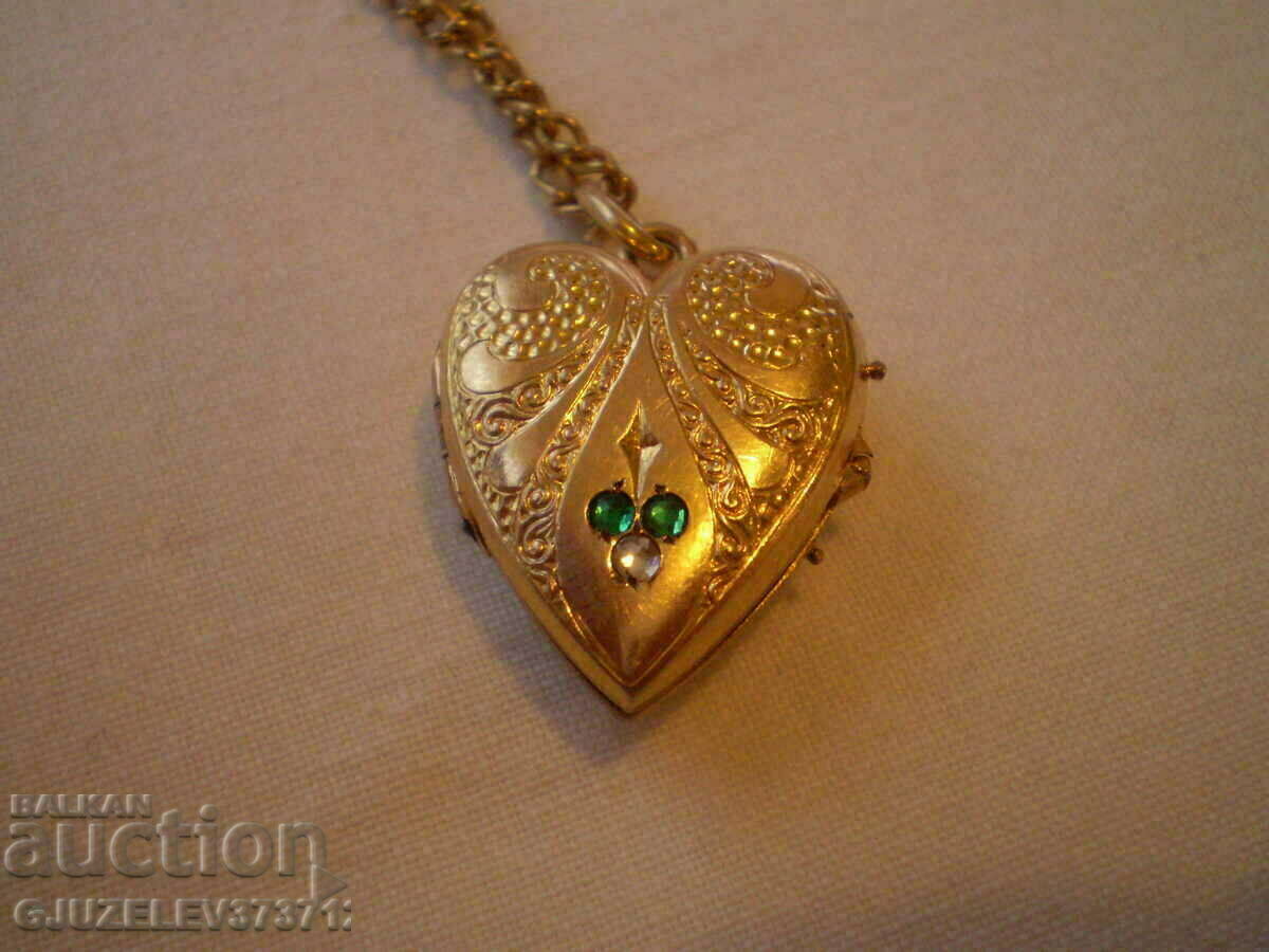 1930 - MEDALION DE AUR DUBLU INIMĂ PENTRU FOTO - 7