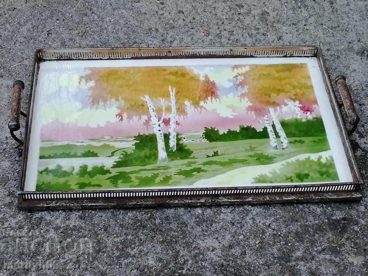 Czech porcelain tray, porcelain, backgammon, service with price 65.00 BGN | € 33.23