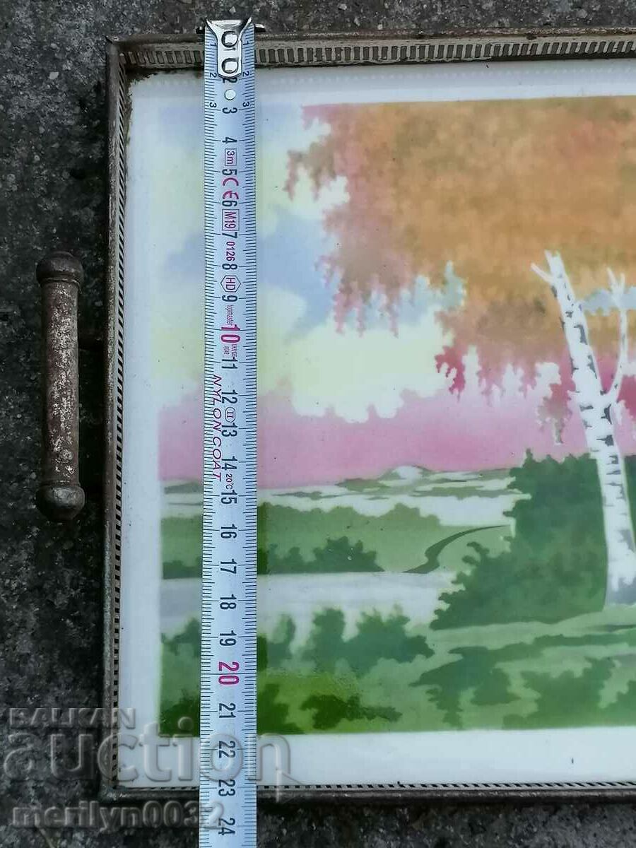 Czech porcelain tray, porcelain, backgammon, service - 6