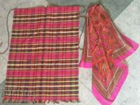 Authentic woven apron and scarf
