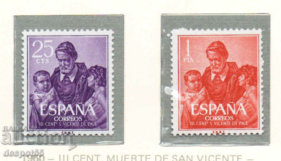 1960. Spania. 300 de ani de la moartea Sfântului Vincent de Paul.
