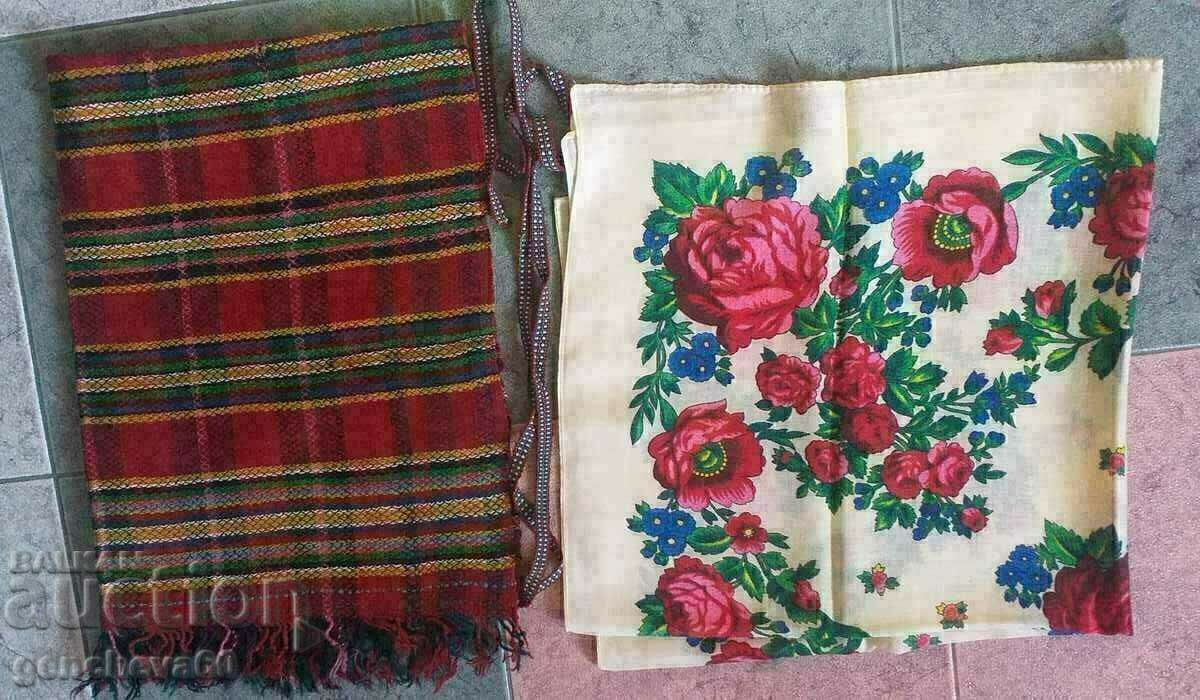 Delivery of Authentic apron and headscarf with roses Delivery of Authentic apron and headscarf with roses