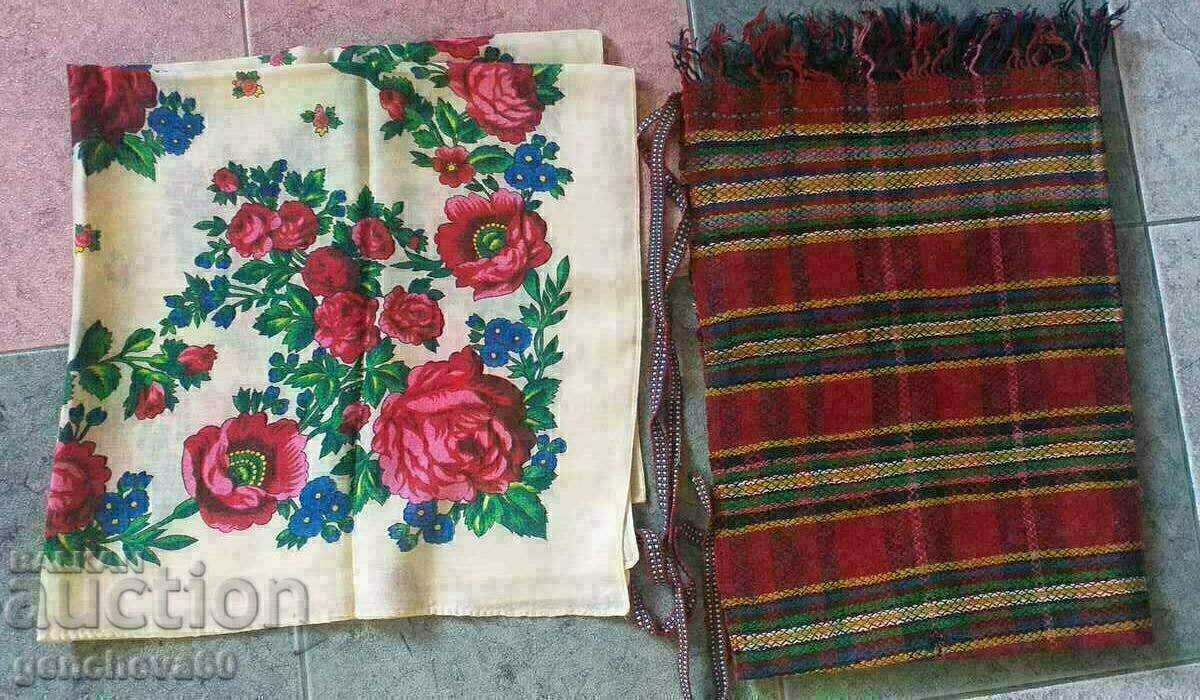 Authentic apron and headscarf with roses - 5 Authentic apron and headscarf with roses - 5