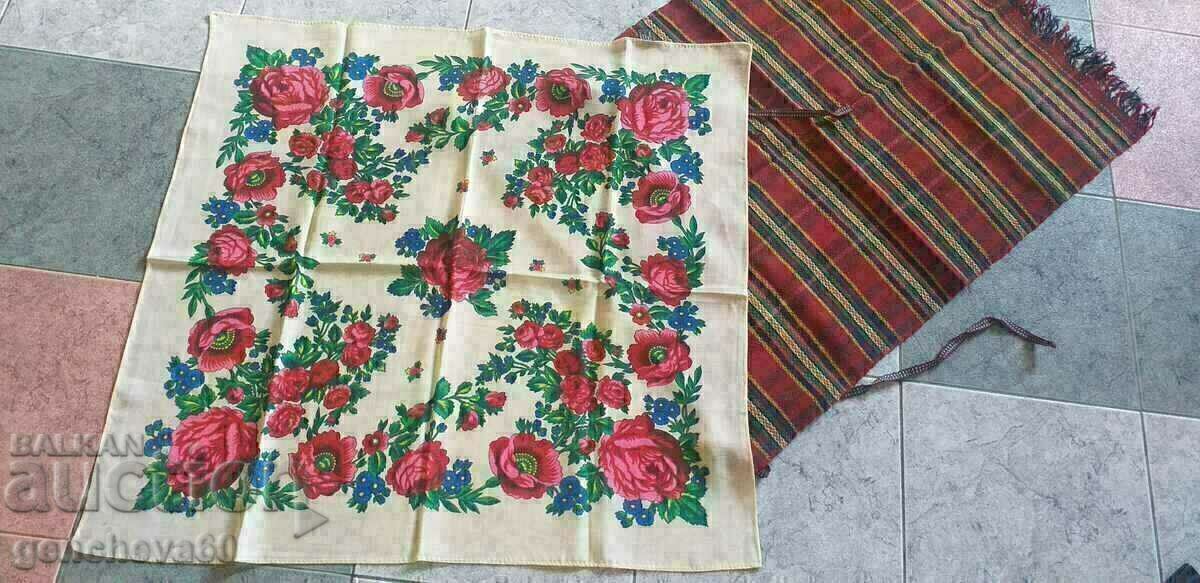 Authentic apron and headscarf with roses - 7 Authentic apron and headscarf with roses - 7