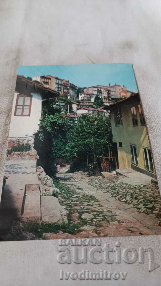 Καρτ ποστάλ Veliko Tarnovo Street Kraibrezhna 1975
