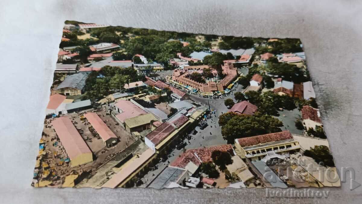 Postcard Bamako Vue du Center Commercial 1962