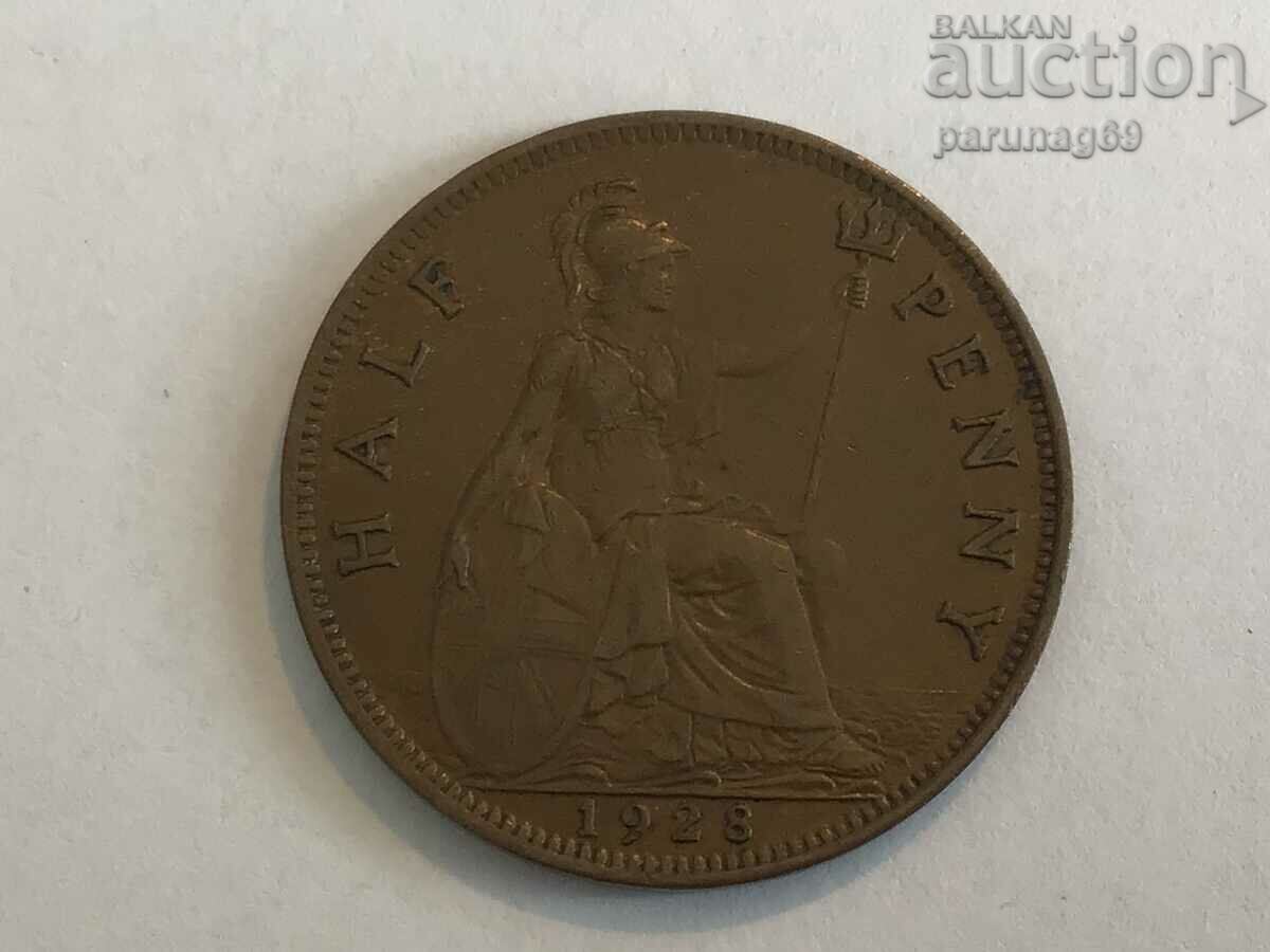 Marea Britanie 1/2 Penny 1928 (SF) George V