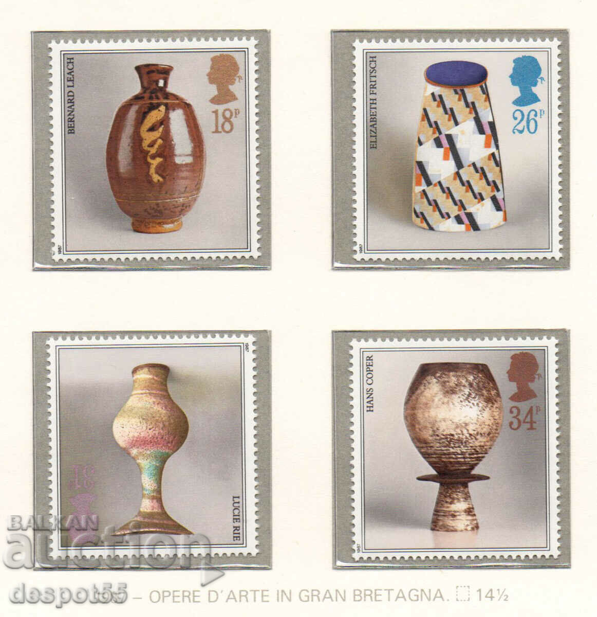 1987. Marea Britanie. Studio Ceramica.