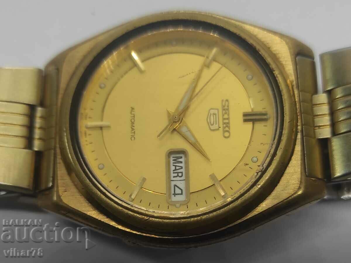 Аукцион МЪЖКИ  Часовник РЯДЪК МОДЕЛ-СЕИКО-SEIKO 5