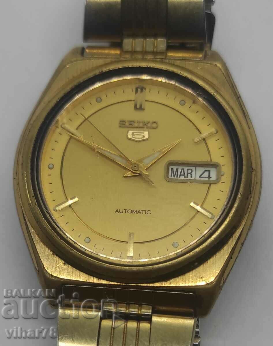 МЪЖКИ  Часовник РЯДЪК МОДЕЛ-СЕИКО-SEIKO 5