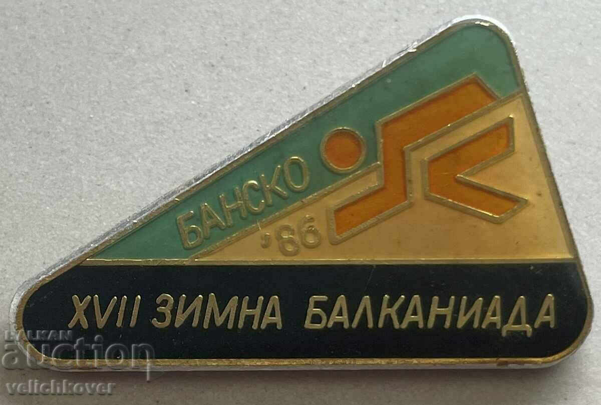 34538 Bulgaria semnează Winter Balkaniad ski Bansko 1986.