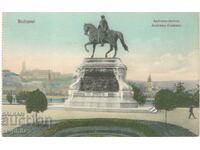 Παλιά καρτ ποστάλ - Βουδαπέστη, μνημείο του βασιλιά Andrassy