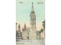 Old postcard - Budapest, Matthias Church