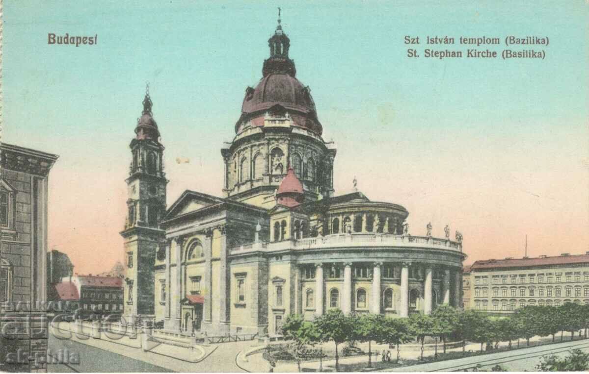 Old postcard - Budapest, Saint Stephen's Church