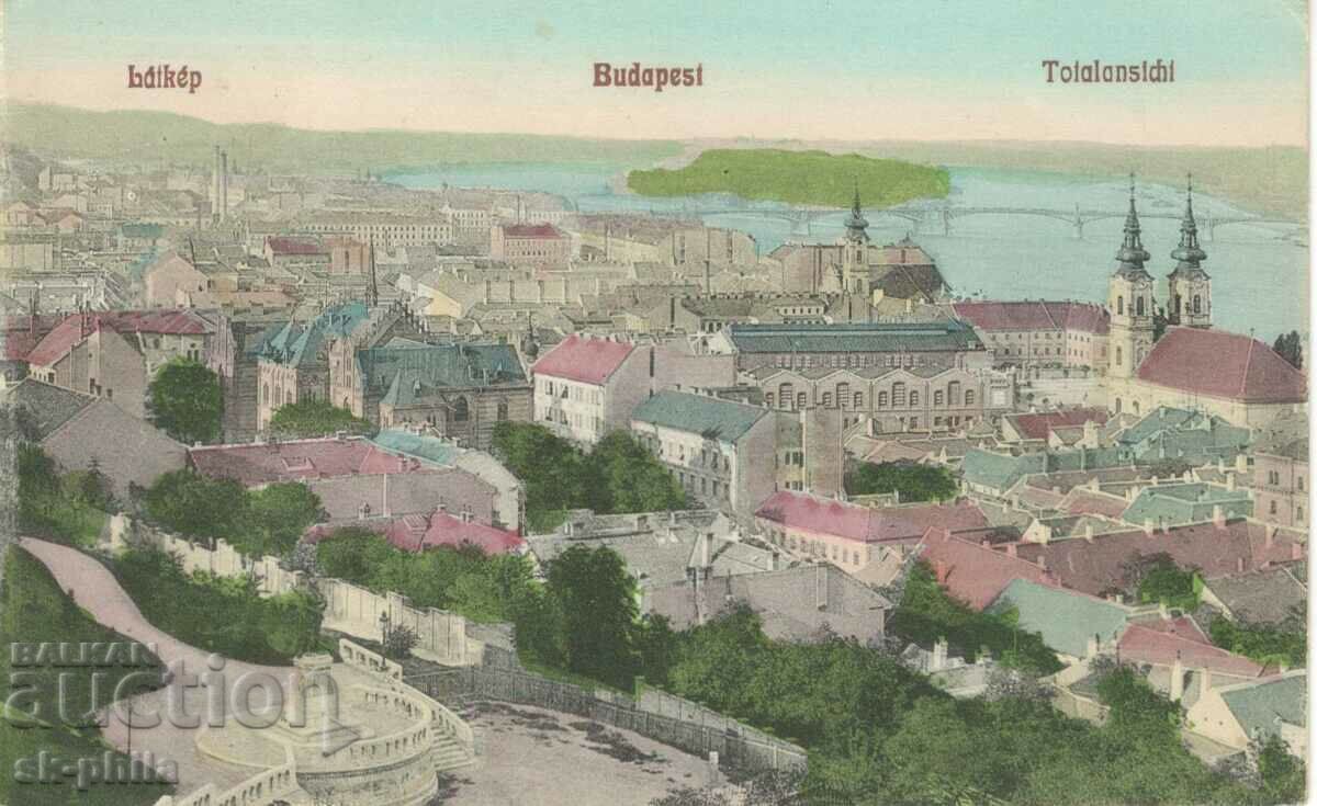 Παλιά καρτ ποστάλ - Βουδαπέστη, γενική άποψη